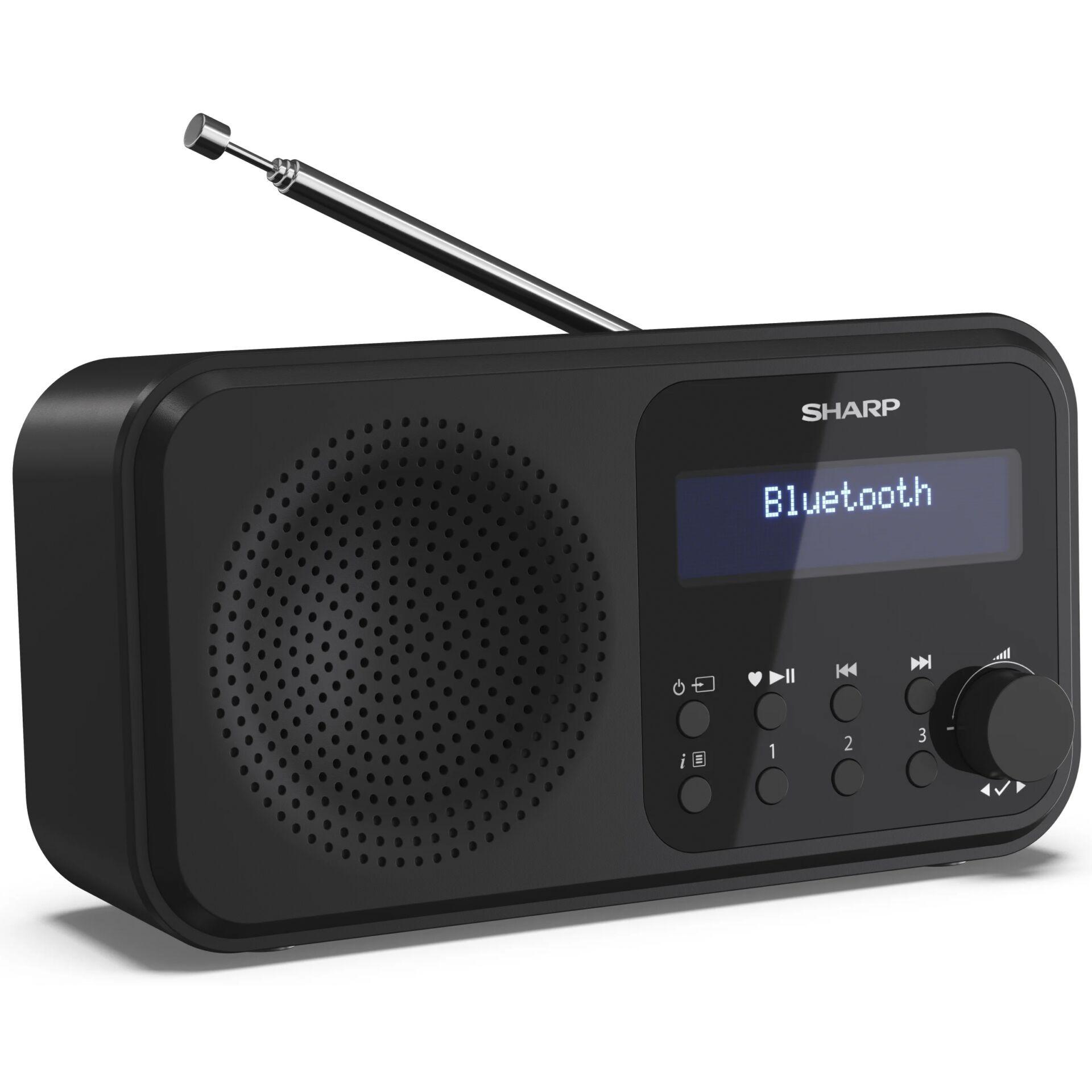 SHARP DR-P420(BK) Tokyo DAB+ Radio, Bluetooth 5.3, Schwarz | SHARP DAB+/DAB/FM Radio mit RDS, 40 Speicherplätzen, Bluetooth 5.3, Dual-Alarm, Kopfhörerbuchse und USB-/Batteriebetrieb. - Bild 8