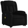 Vidaxl Lift-Up Massage Chair, Reclining, Black, Fabric Upholstered