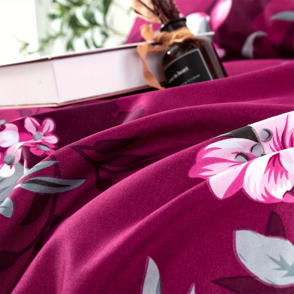 Peony Flower Bedding Set Twin Size Full Queen King Size Zipper Closure Modern Style For Teen Boys Girls Bedroom Decor Summer