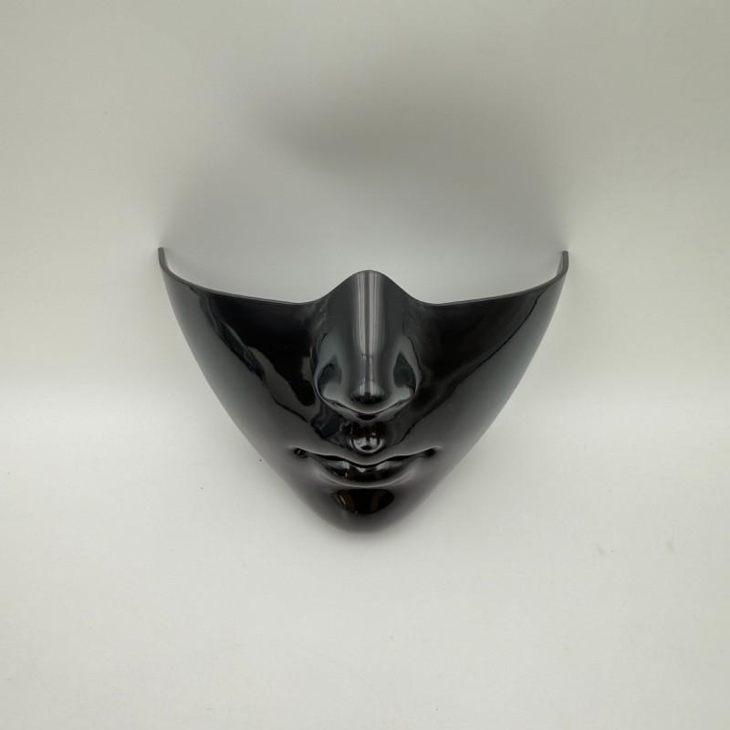 Cyberpunk Half Face Mask Cosplay Costume Party Halloween Sci-Fi Roleplay Plastic Prop