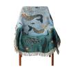 Coperta Sirena Nordica per Divano per Soggiorno Decorazione Casa Copertura Multifunzione Coperte Coperta Copriletto Lavorato a Maglia Tappetino da Picnic all'Aperto