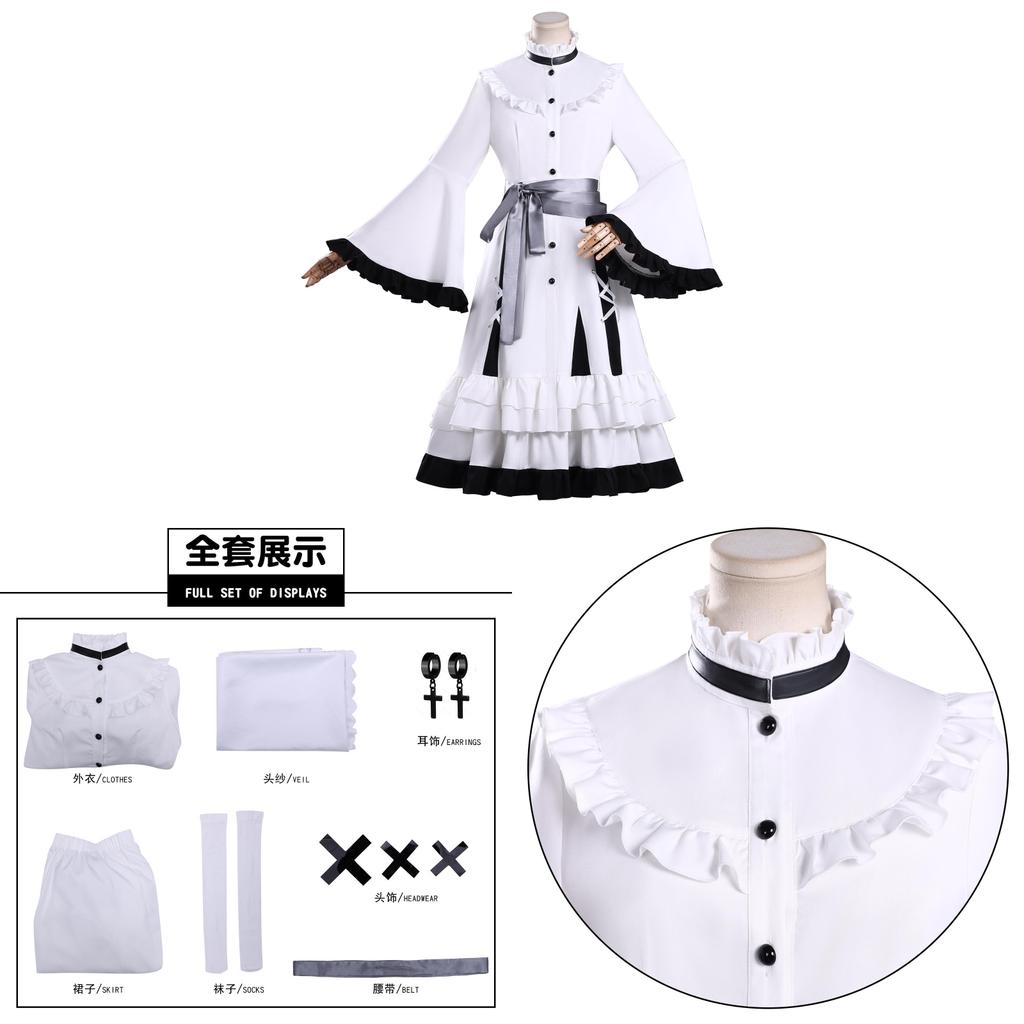 Magical Girl Witch Trial Hikami Meruru Cosplay Kostume With Polyester Fabric For Halloween Anime Gaming Fans