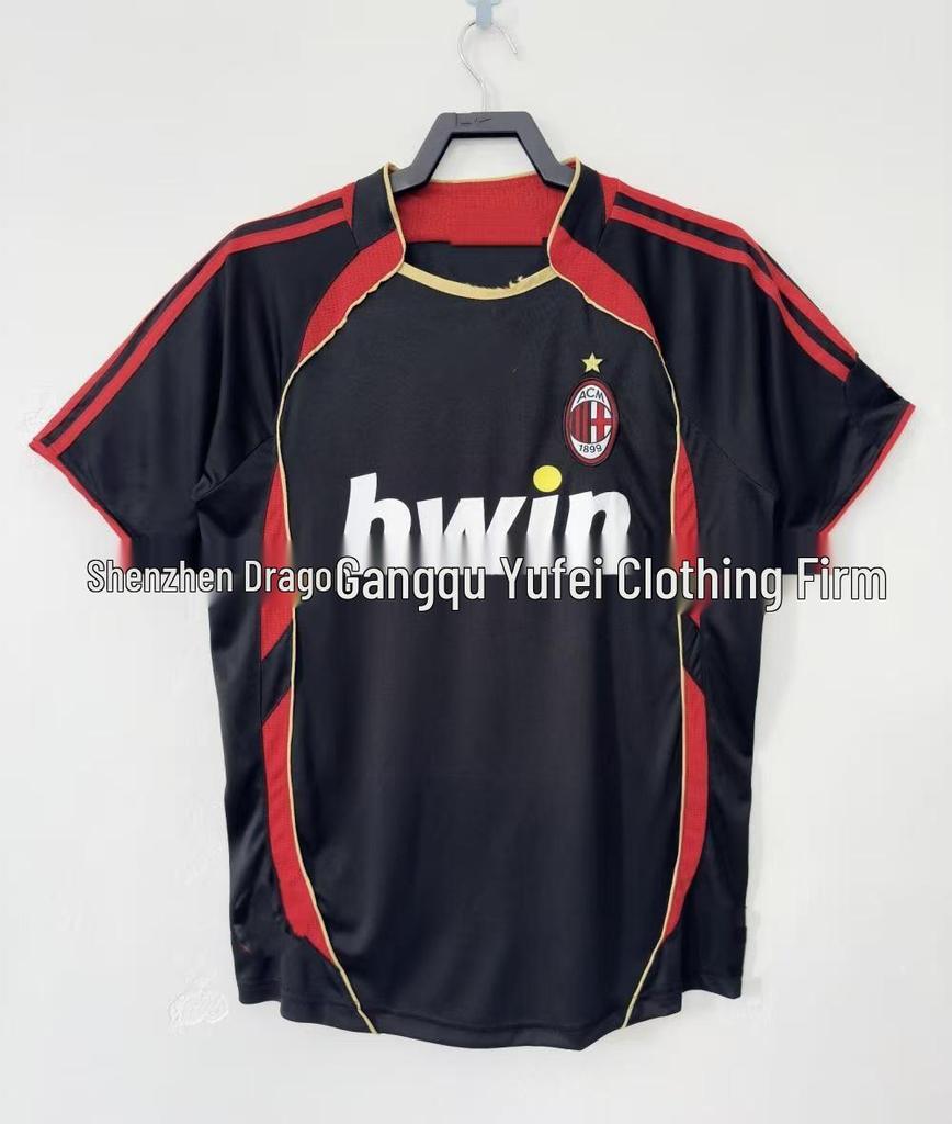 Classic Retro 0607AC Home & Away Commemorative Jersey: Kaká #22, Ronaldinho #80, Ronaldo #99