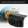 Ventilador de Ventana de Coche con Energía Solar Auto Ventilado Aire Acondicionado Frío 3 Ventiladores Refrigerador Nuevo