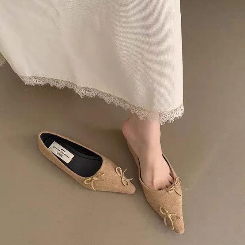 Женская обувь на плоской подошве с острым носком — фото 5