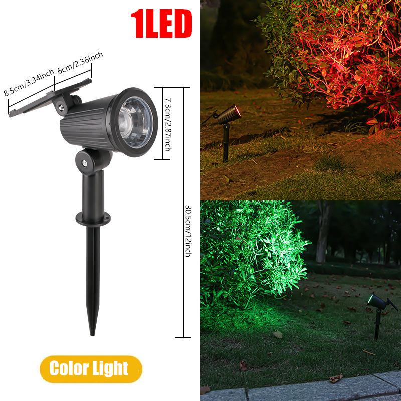 

9 LEDs Solar Spotlights Outdoor IP65 Waterproof Adjustable Brightness Garden Backyard Driveway Patio Lawn Decorative Lighting