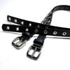 Punk PU Belt Adjustable Waistband with Large Eyelets For Casual and Formal Outfit Waist Strap for Women Teens