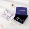 10 Paar Gold-Creolen für Damen | 14K Goldplattierte Stecker-Creolen, Flache Rückseite, Knorpel-Ohrring-Stacks, Mehrfachpiercing, Hypoallergen