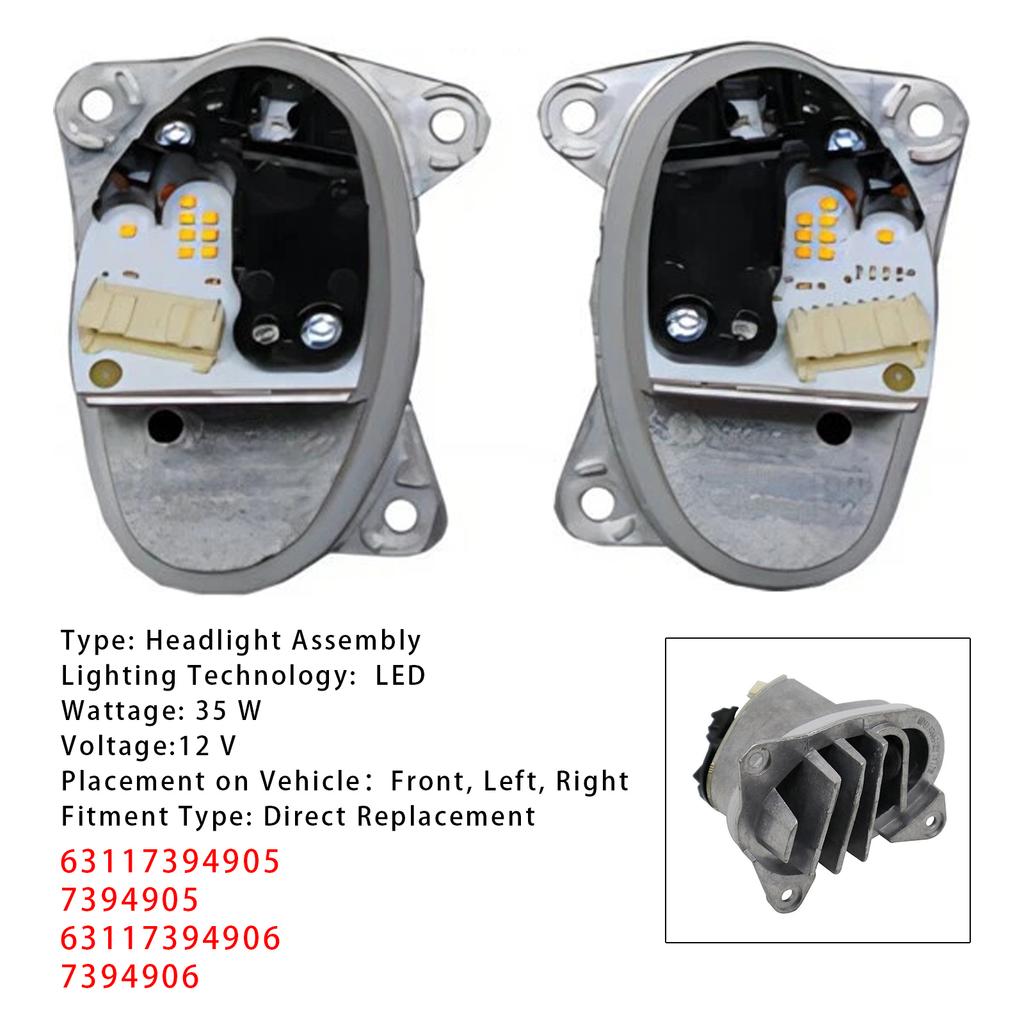 Left+Right LED Turn Signal Light Control Module 63117394905 63117394906 For BMW F06 F12 F13