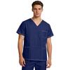 Uniforme da Assistente da Uomo a Scollo a V a Maniche Corte Lavabile a Mano