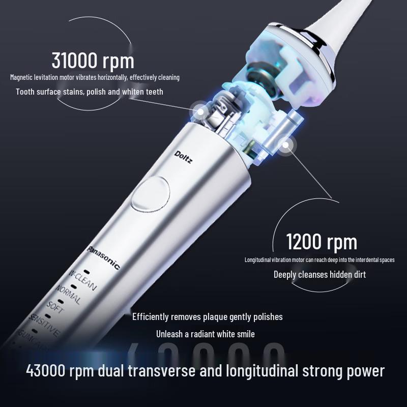 Panasonic EW-PDP51 Smart Sonic Electric Toothbrush, Silver