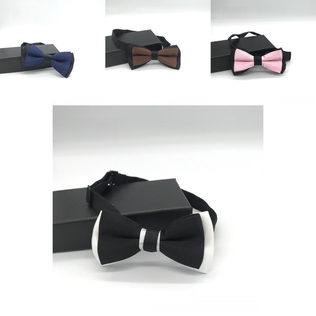 Childrens Double Layer Bicolor Bow Tie With Classic Style For Kids Formal Events