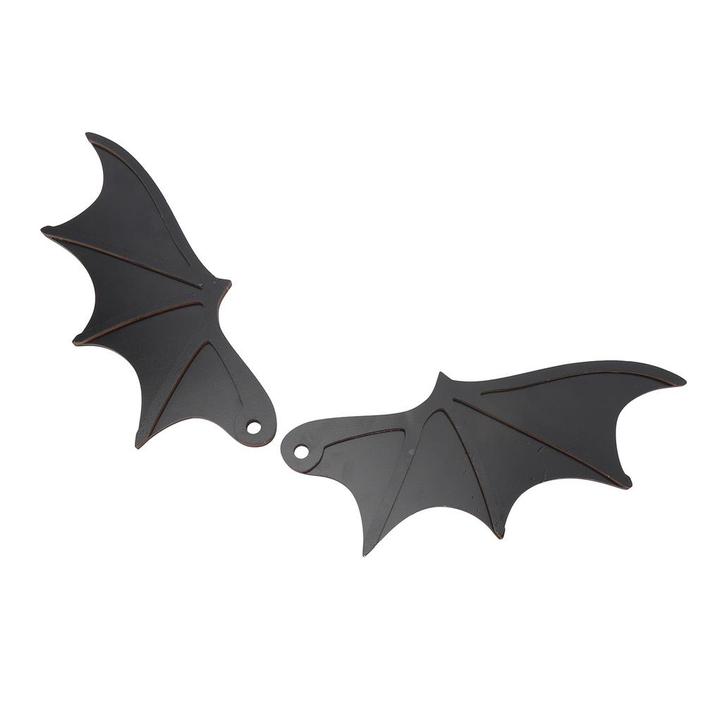 1 Paar Fledermausflügel Dekoration Holz Lustige Dekorative Fledermausflügel für Autokennzeichen Wand Party
