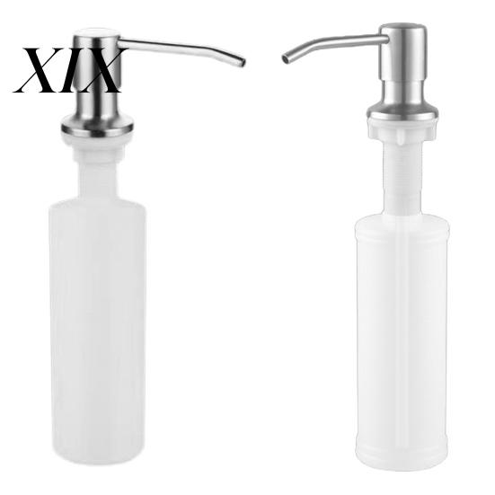 Spülmittelspender für Küchenspüle 350ml/500ml Edelstahl Vielseitig Langlebig Platzsparend Rostfrei für Zubehör Flüssig