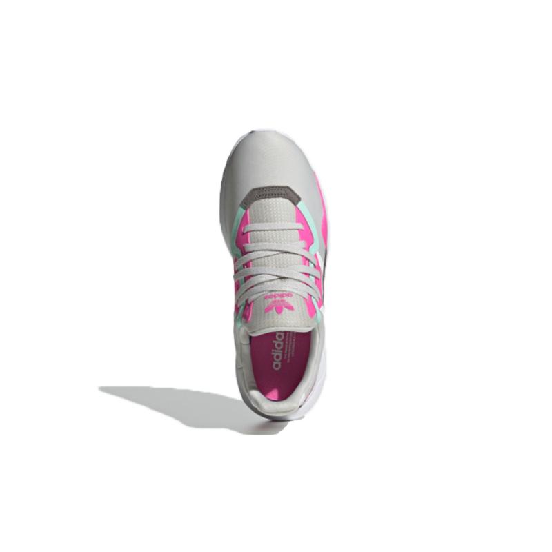 adidas Originals Flex Collection Abrasion Resistant Breathable Low Top Kids Lifestyle Shoes Gray Pink Sneakers FX5320