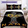 3pcs Custom Name Rock Ozzy Osbourne Bedding Set Duvet Cover Closure Includes 1 Duvet Cover & 2 Pillowcases for All Seasons Bedroom Decor