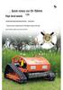 Thailand Export: HT750 Electric Remote Control Crawler Lawn Mower & Agricultural Mulcher (Brand New)