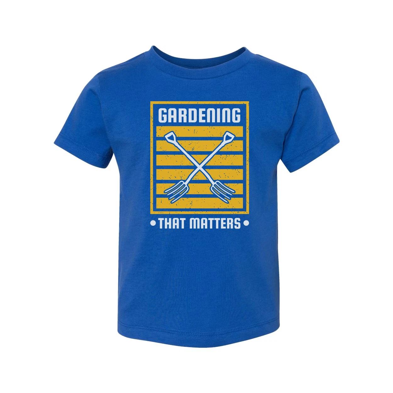 

Gardening Matters Graphic T Shirt With Crossed Garden Forks Design For Unisex Ap L