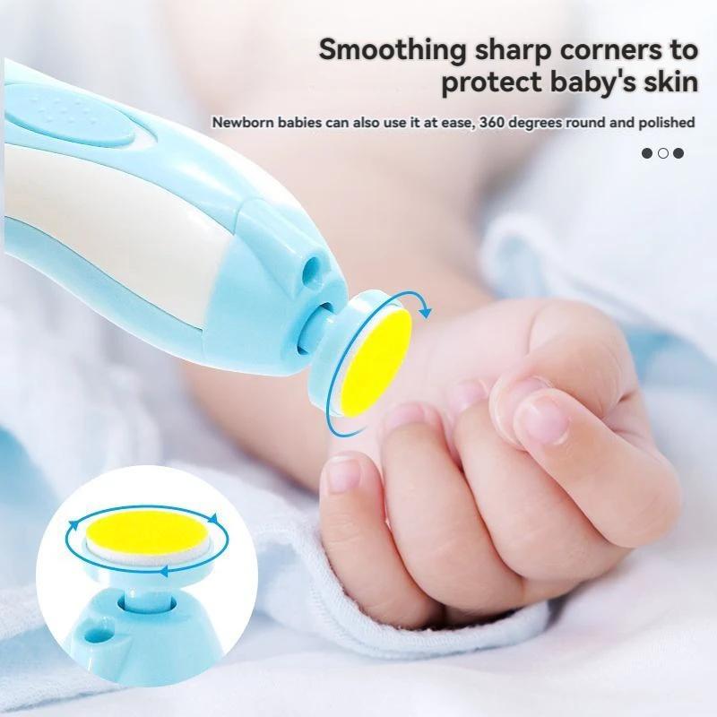 Electric Kids Baby Nail Clipper Light Function Baby Nail Trimmer Baby Accessories Four-Speed Adjustment Low Noise Set