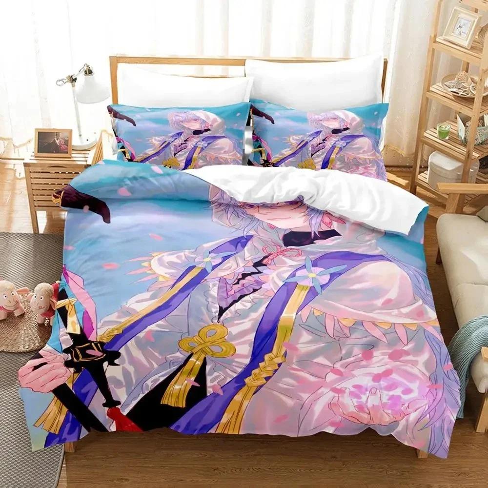 Comfortable Anime Print Duvet Cover Set With Duvet Cover And Pillowcases King Queen Twin Sizes For All Ages