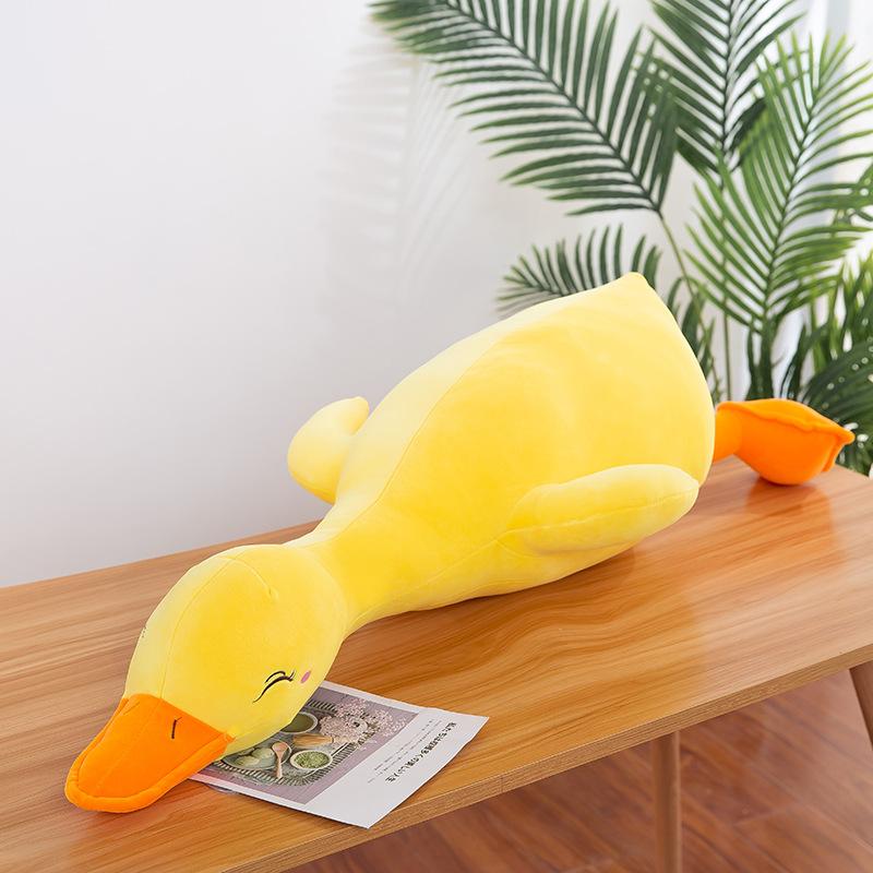 Big White Goose Plush Toy Sand Sculpture Duck Pillow Cartoon Doll Sleeping with Legs Sleeping Doll Birthday Gift