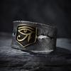 Adjustable Open Ring Men Women Vintage Horus Eye Geometric Statement Plated Retro Unisex Jewelry