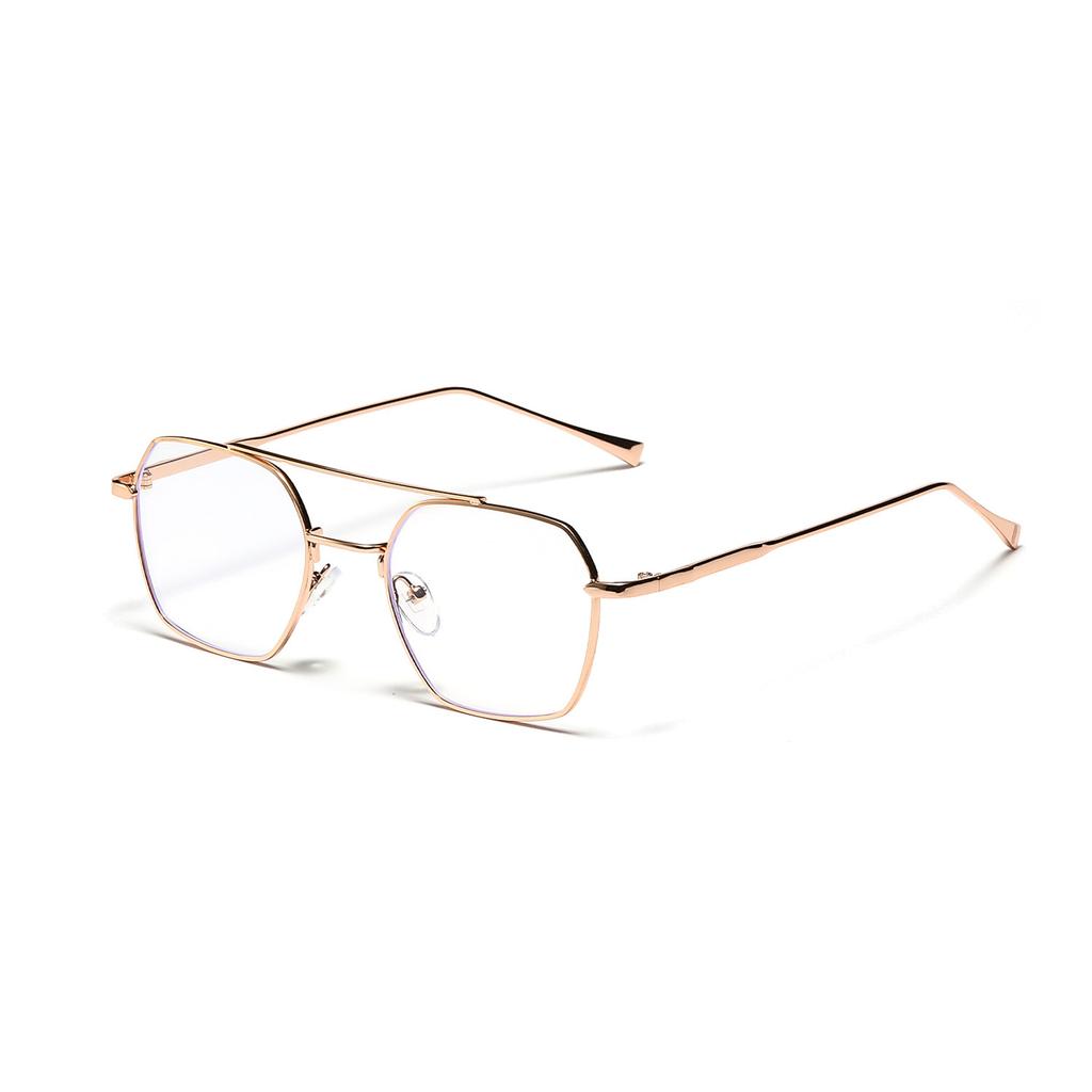 Square Frame Glasses, Large Square Frame College Style Literary Flat Glasses, Men Without Makeup