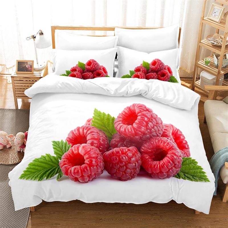 Sweet Cherry Bedding Set Lovely Kid's Duvet Cover Boys, Quilt Cover Girls Room Gorgeous Bedding King/Queen Duvet Cover Set