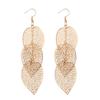Vintage Bohemian Leaf Baroque Earrings for European and American Fashion