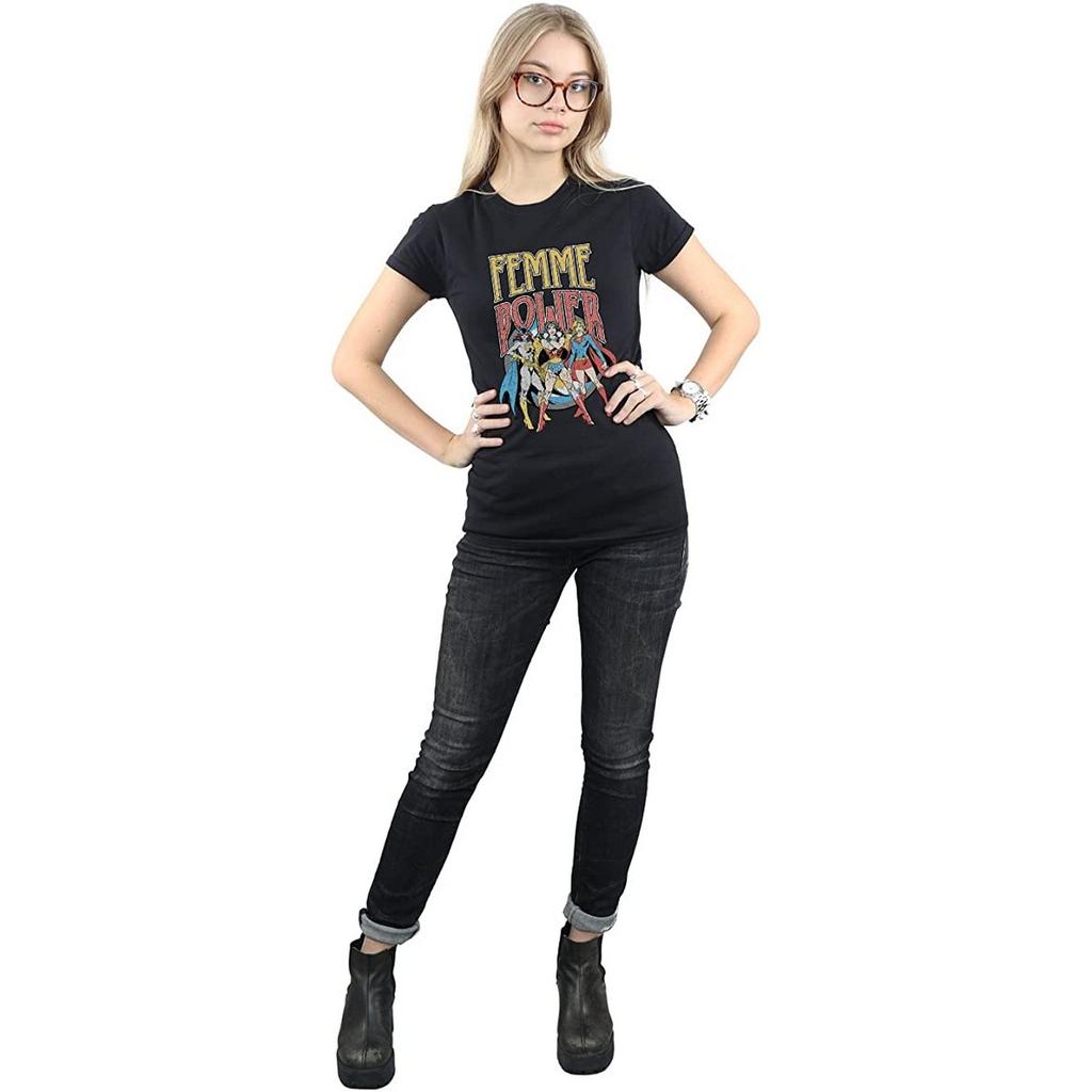 DC Super Hero Girls Womens/Ladies Femme Power Cotton T-Shirt