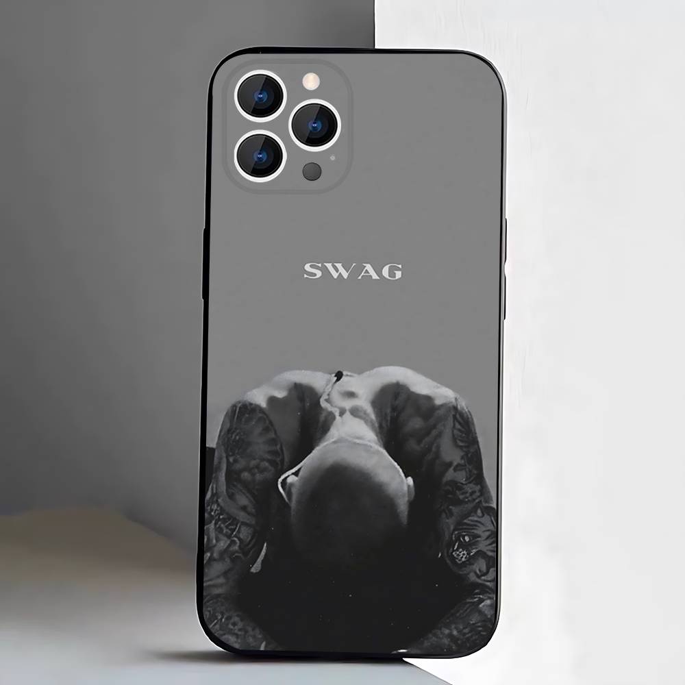 Funda de Teléfono SWAG J-Justin B-Bieber Para iPhone 17,16,15,14,13,12,Pro,Max,Plus,E,SE4,Air,Mini Caja Blanda Negra
