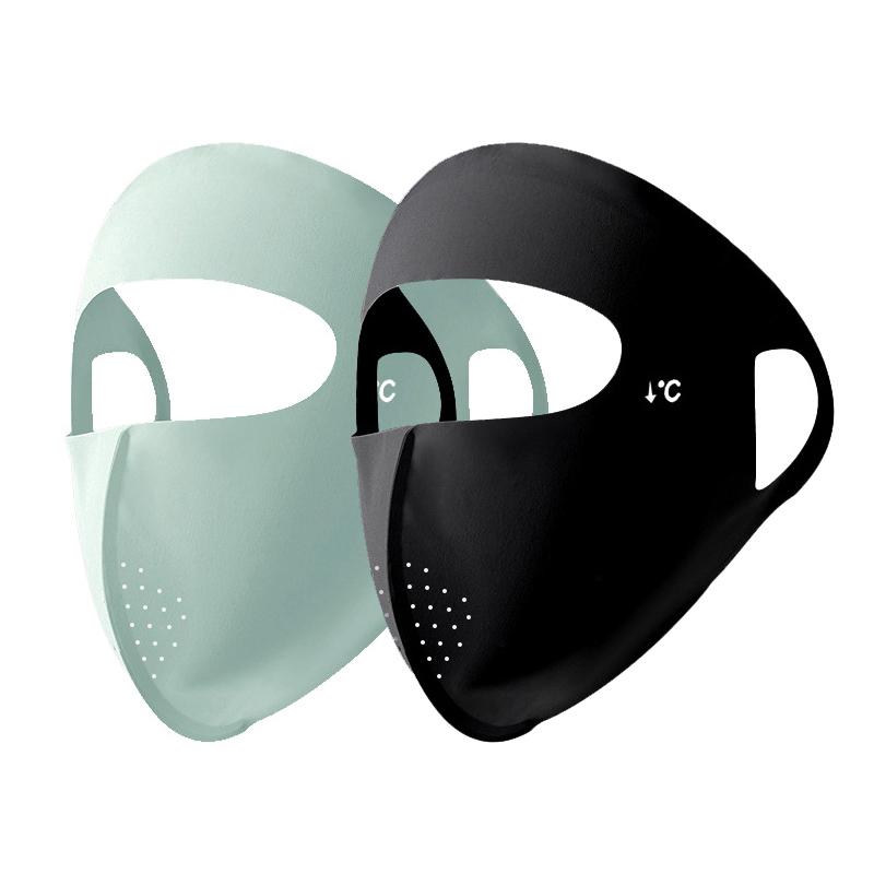 Sunscreen Mask for Women In Summer UV Protection Sunshade Ice Silk Face Mask Facial Face Mask Gini Protective Stereoscopic Mask