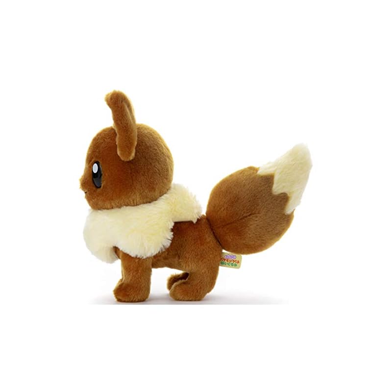 Takara Tomy Arts Pokémon I Choose You! Plush Toy Eevee, Approximately 21cm Tall