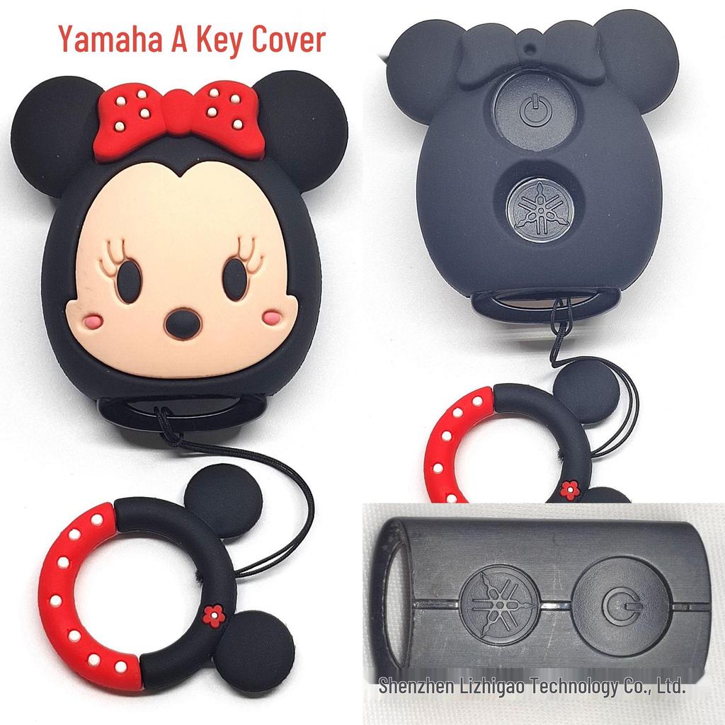 Cat Paw Cartoon Key Cover for Yamaha & Honda Motorcycles