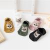 Female Spring and Summer Cotton Cute Cartoon Cat Head Anti Take Off Shallow Mouth Invisible Socks