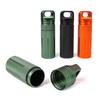 Pillenbox Flasche Aluminiumlegierung Luftdicht Tragbar Wasserdicht Medikamente Tabletten Etui für Outdoor Erste Hilfe Aufbewahrung Organizer