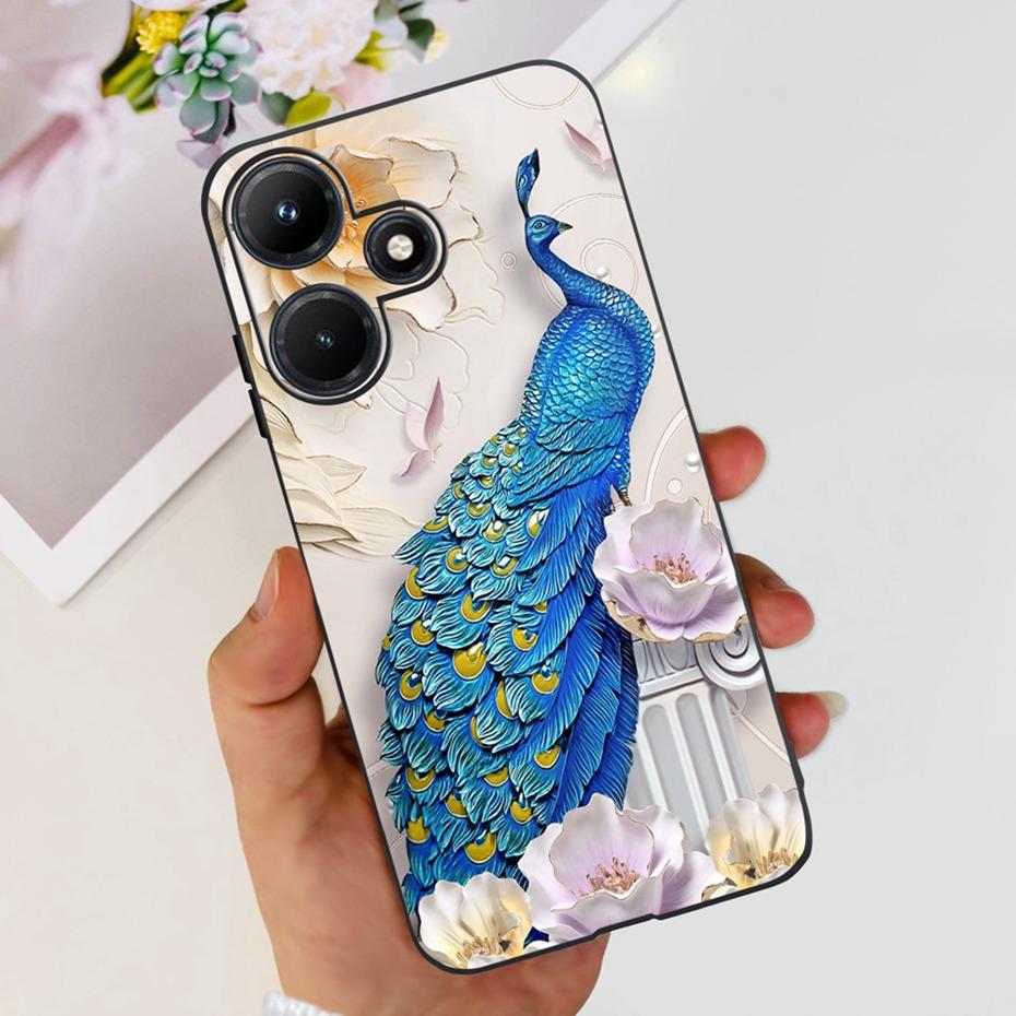 Cute Phone Case For Infinix Hot 30i Hot30 30 Play NFC 2023 Soft Silicone TPU Back Cover For Infinix Hot30i Hot 30 30Play