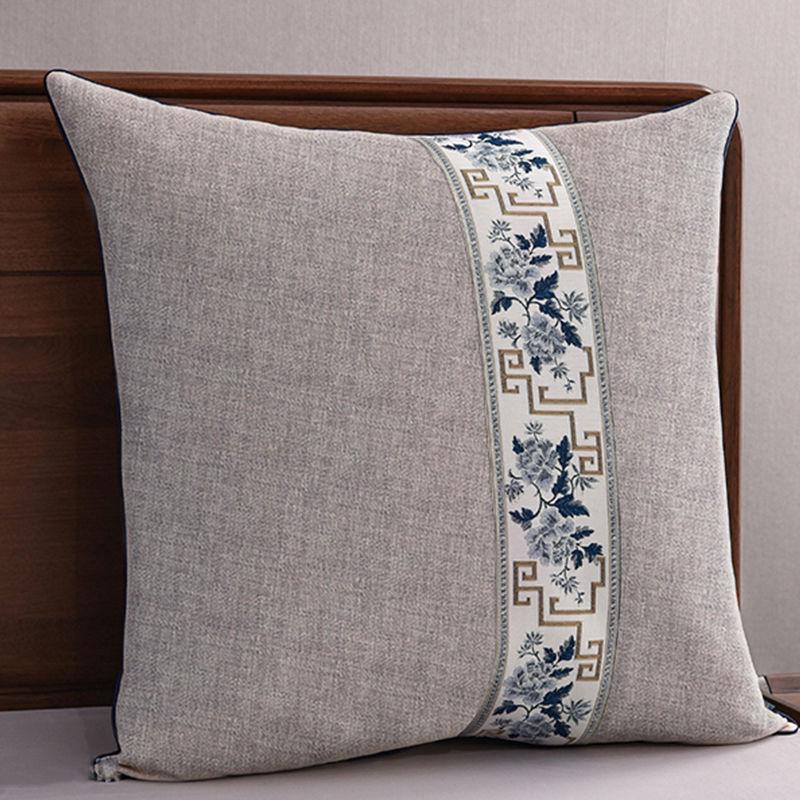 Chinese Style G5Z Throw Pillow Cushion with Core for Sofa & Bed