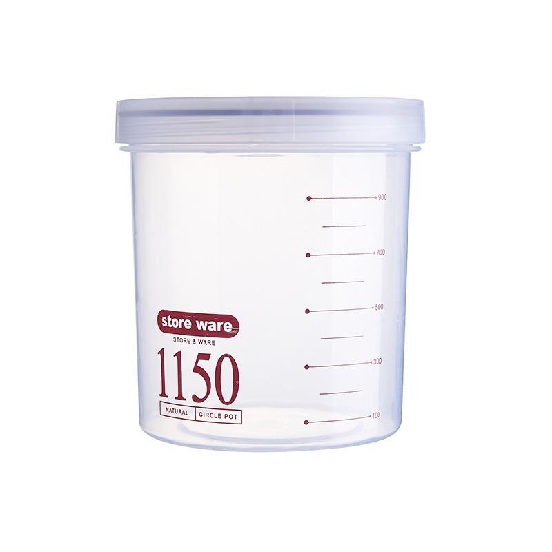 Luftdichtes Lebensmittelaufbewahrungsbehälter-Set Küche Transparent Versiegelte Dosen Lebensmittel-Organizer