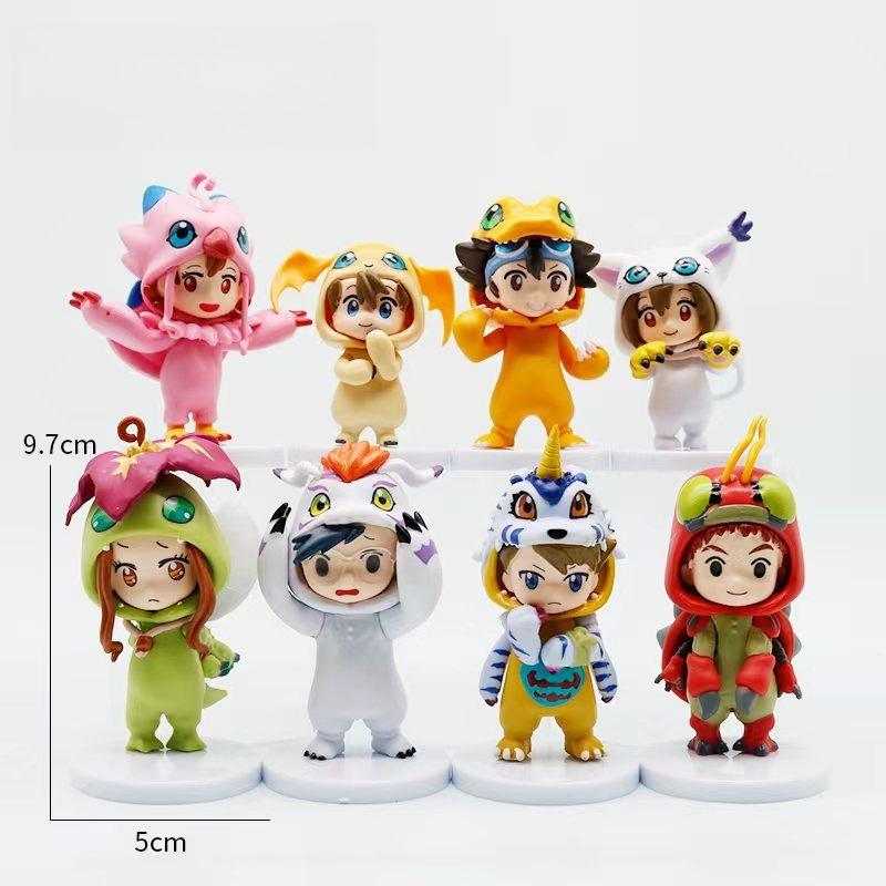 

8Pcs/Kit Animation Digital Monster Digimon Figure Adorable Action Figure Miniature Children Playthings for Present