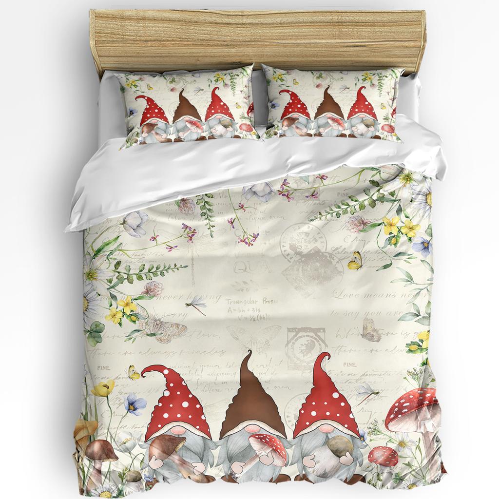 Wild Flower Eucalyptus Sunflower Plant Lavender 3pcs Bedding Set For Double Bed Home Textile Duvet Cover Quilt Cover Pillowcase