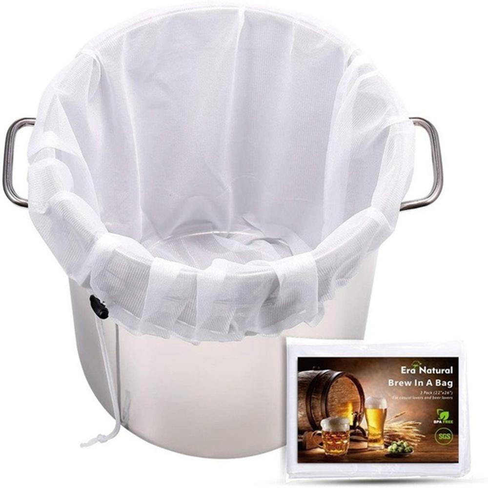 Beer Nut Milk Juice Cheesecloth Nylon Filter Wort Mash Strainer Beer Homebrew Filter Bag Strainer