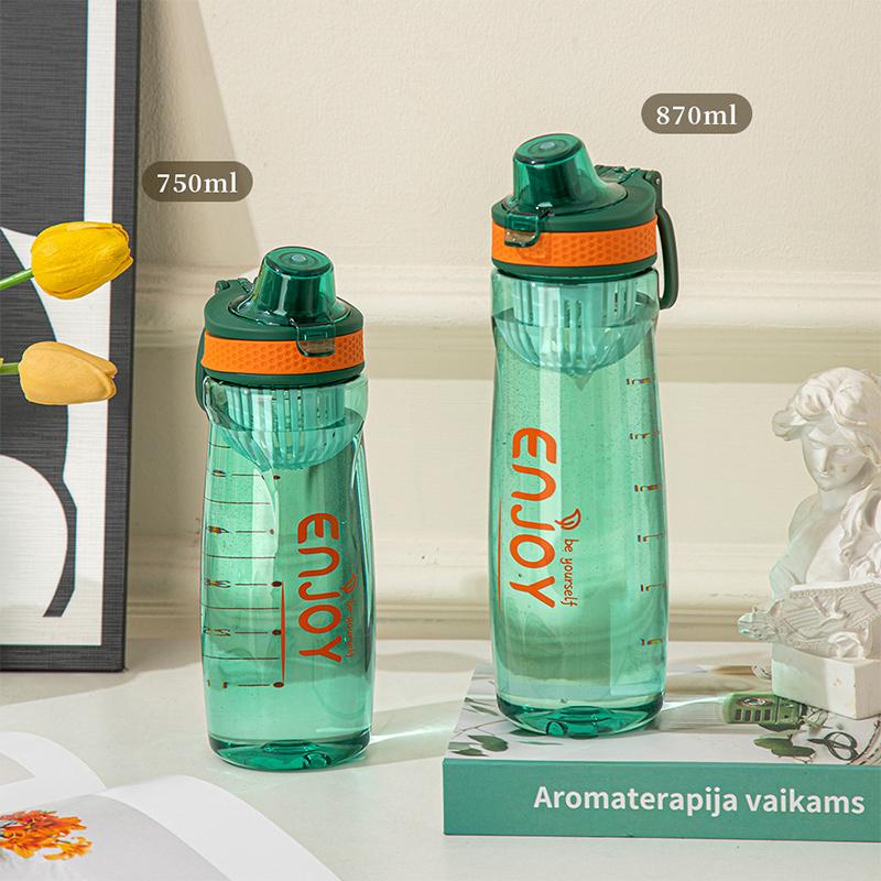 Sticlă de apă din plastic pentru băut, portabilă, sport, cană pentru ceai, cafea, ustensile de bucătărie, sticlă de apă pentru copii pentru școală