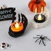 1Pcs/2Pcs LED Candlesticks Lamps Battery Powered Halloween Decoration Supplies Halloween Party Electronic Palm Pad Candle Lights