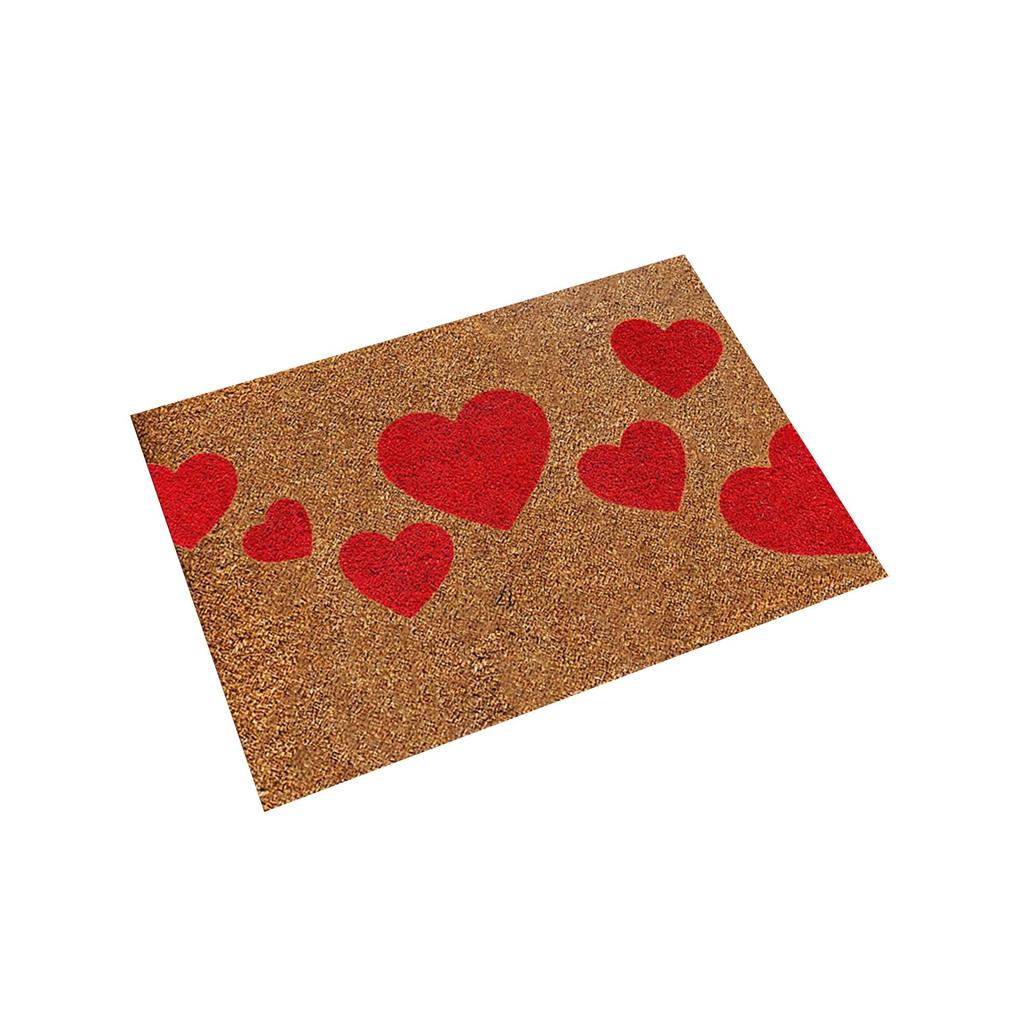 Valentines Day Doormat Non-slip Gnome Holding Faceless Doll Entrance Mat Perfect Holiday Decoration Adding Festive Atmosphere