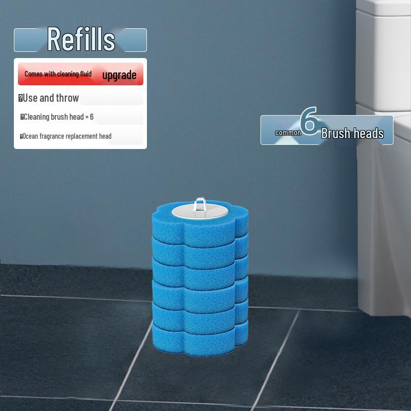 

Настенная одноразовая туалетная щетка со сменной головкой