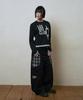 Lujeoseukeulleob Logo Layered Long Sleeve T-Shirt Black
