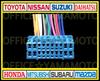 Suzuki Honda 20P Male Connector Reverse Coupler Harness Radio Audio Navigation Replacement TV Converter Steering Remote Control Compatible