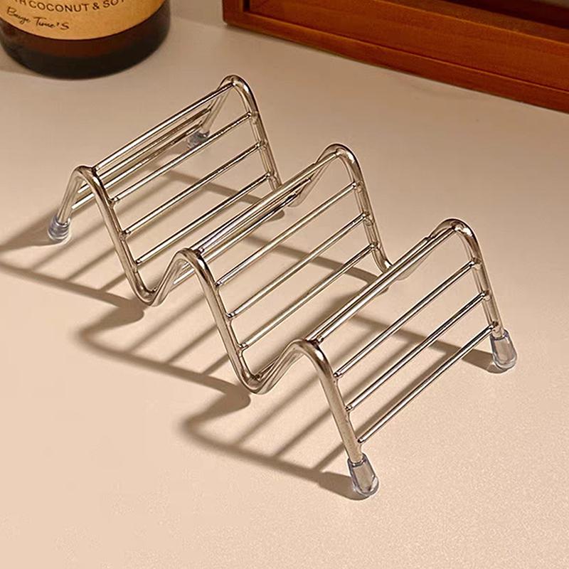 Stainless Steel Soap Rack Drainage Soap Tray Multifunctional Bathroom Storage Rack Bathroom Draining Soap Case Soap Holder