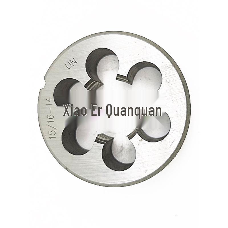 US-Made Round Die, 15/16 Inches with Thread Sizes 12, 14, 16, 18, 20, 24, 27, 32 - Yuan Banya.